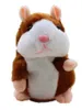 Hoogwaardige DHL Nieuw ontworpen Talking Hamster Mouse Pet Soft Speelgoed Leren Speaking Record Puzzle Childrens Gift 16 cm Tricolor