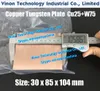 (Pakiet 1 PC) 6x75x200mm Miedź Tungsten Płyta CUW75 (W75 + CU25), EDM W75 Elektroda miedziowa W75, Elektryczna iskra Tungsten Copper Block Alloy