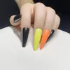 NAF011 500 Stks DIY Acryl Coffin Shape False Nail Tips Kleurrijke Volledige Cover Ballerina Fake Nagels Nail Art Tools