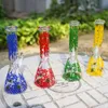 Verre Bécher Bongs Narguilés Type Droit Bongs Pipe À Eau Avec Diffus Downstem Bol En Verre Pipe À Eau 18.8mm Femelle Jaune Abeille Verre Huile Dab Rigs DCB20101