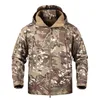 Veste à capuche pour hommes militaires de camouflage de marque Mege, manteau tactique de l'armée américaine Softshell en peau de requin, Multicamo, Woodland, A-TACS, AT-FG 201118