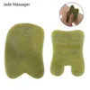 1pcs جسم الوجه سبا لوحة التدليك الرعاية الصحية الطبيعية jade stone gua sha tool230q