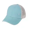 交差野球帽の女性Ponytail Mesh Hatの屋外の太陽の帽子の固体キャップポニーキャップ10色