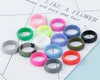 Outdoors colorful Silicone Ring Unisex Flexible Hypoallergenic Rubber Silicone O-Rings Wedding Sports Band Rings 2021