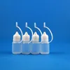 100 Sets/Lot 5ml 1/6 OZ Plastic Dropper Bottles With Metal Needle Caps & Rubber Safe Tips LDPE Liquid Juice OiL Flux Soldering 5 mL