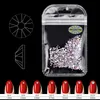 Blandad storlek AB Colorful Crystal Nail Art Rhinestones Non Fix Flatback Glass Stones 3D Glitter Dekorationer ädelstenar för DIY -naglar3242114