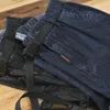 2021 herbst Winter Neue Männer Jeans Cargo Hosen Baumwolle Männlichen Lange Schärpen Casual Mittleren Taille Lose Fit Hosen GA-Z372 H1223