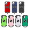 Pour iPhone 12 Pro Max 6.7 12 Mini 5.4 Hybrid Armor Case Car Magnetic Kickstand Phone Case Antichoc Back Cover D1