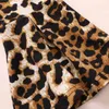 Bärleiter Baby Mädchen Mode Kleidung Sets Herbst Spring Kids Leopard T-Shirt und Glockenboden Hosen Outfits Kinder Kleidung Y220310