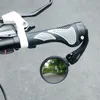 MTB Yol Bisiklet 1 adet Ayna Kırılmaz Paslanmaz Çelik Lens Temizle Geniş Aralığı Geri Görme Reflektör Açı Ayarlanabilir Hafny