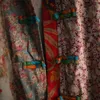 juantature 여성 프린트 플로랄 트렌치 빈티지 코트 가을 새로운 스탠드 긴 소매 느슨한 중국 스타일 면화 린넨 트렌치 코트 201111