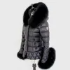 Faye Wong same style star super big raccoon fur collar slim down jacket short women winter 201127