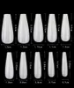 Partihandel 600pcs Traceless Nail Tips Extension Cucurbit Nail Art Crew Cut Ballet Fas Nails Finger Tools Manicure