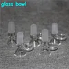 Hookahs Glass Bowl för Bong Big Handtag 14mm 18mm Man Joint Bubbler och Ash Catcher Vattenrör