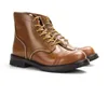 Travail Men High Winter Goodyear Quality Martin Paratrooper Boots Lace Up Retroankle en cuir authentique