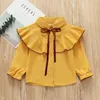 Nouveau printemps été coton Blouse pour grandes filles rayé vêtements enfants à manches longues école fille chemise enfants hauts 2-8 ans