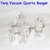 smoking Set Terp Vacuum Quartz Bangers & Carb Cap Slurper Banger Domeless Nail For Glass Bongs 10mm 14mm 18mm