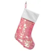 Sequin Christmas Socks Solid Xmas Tree Hanging Socks Xmas Kids Higpts Vorage Vals Christmas Tree Pendant Bag WMQCGY7986968382