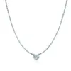 TF Real 925 Серебряные серебряные ожерелья для серебряных ожерелий Классическая женская цепочка с аквамариновыми клавилями для подруги подарок 28784285602