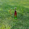 Frostade löv Rökpipor Populära och slitstarka metalltobak Rackar Glas Hookah Bongs Rökning Tillbehör Gratis Drop Shipping