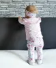 born Baby Girls Clothes Infant Cute Fold Ruffle Long Sleeve TopsPantsHeadband Outfit Set Toddler Girls Clothing LJ201223