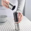 2 In 1 Pepper Manual Grinder Stainless Steel Salt and Pepper Grinder 200ml Spice Mill Grinder with Adjustable Coarseness ZZC3019