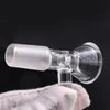 Thick Round Funnel Glass Bowl Herb Dry Oil Burners With Handle 14mm 18mm male Slide bowl piece For smoking Accessories Glass Bongs Bubble