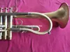 Alta Qualidade MargeWate Trumpet BB Tune Bronze Banhado Ouro Surface Professional Music Instruments Com Caso Frete Grátis