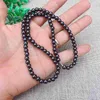 Tour de cou noir Vintage magnétique hématite perlée énergie guérison thérapie collier sain pour hommes et femmes perle Dia.6mm/8mm