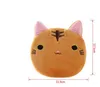 Cat Face Plush Coin Purse Expression Pouch Cute Cartoon Animal Soft Zipper Wallet Bag Pendants Charm