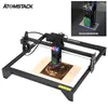 Printers AtomStack 20W CNC Zwart houtbewerking Laser graveur Cutter Papier Plastic Leather Lederen Metalen Herrein Graving Diy Machine1