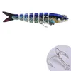 DHL Leverans 10 Färg 9cm 7g Bass Fiske Lures Freshwater Fish Lure Swimbaits Slow Sinking Gears LifeLike Lure Glide Bait Tackle Kits