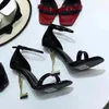 Topp kända högkvalitativa kvinnors sandaler Mode våren och sommar Nya öppna tå höga klackar fyrfärg ihålig original shoebox storlek 35-41