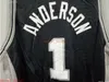 Custom Stitched Rare Vintage 90s Champion Derek Anderson 1 Jersey Mens XS-6XL Throwbacks Basket Jerseys Billiga Män Kvinnor Youth J