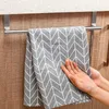 Stainless Steel Towel Rack Over Door Towels Bar Hanging Holder Bathroom Kitchen Cabinet Towel Rag Racks Shelf Hanger Organizer RRA11866