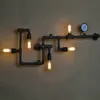 Lampada da parete moderna nordica industriale luce tubo dell'acqua lampade telecomando per foyer bar caffè sala da pranzo decorazioni per la casaMJ1112