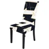 Dickering Sitzbezug Elastic Force Hotel Haushaltsgeometrie Druck Spandex Bunte All Inclusive Chair Covers Home Neue Ankunft 12NW M2