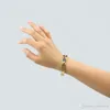 Mode Skruv Bangles Inställning Emalj gul Guldpläterad Män Armband Bangle Howllow Out för Male Fit Wrist Perimter 16.5-18.0cm