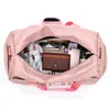 3Pcs Wasserdichte Gym Taschen Für Männer Frauen Training Bag Fitness Reise Sac De Sport Outdoor Sport Schwimmen Yoga Tasche mit Schuhe Lagerung Q0113