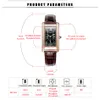 Luxe femmes montres en cuir rouge femmes mode Simple marque de luxe montre à Quartz analogique dames petites montres classiques fraîches