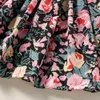 Toddler Girls Princess Party Dress Little Girl Summer Floral Off-Shoulder Bretella Sundress Taglia 2-8 anni