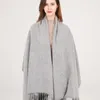 Femmes 100% Réel Laine Châle Rouge Écharpe Hiver Echarpe Grand Pashmina Wraps Gland Cachemire Foulard Solide Pure Laine Écharpes Capes 201214