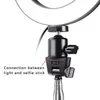 Dimmable LED Anel Lâmpada Lâmpada De Lâmpada De Tripé Stand Câmera Photo Studio Selfie Telefone Vídeo Branco Luz Beleza Quente