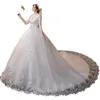 Robe de mariée principale à manches longues 2022 nouveau tempérament de la mariée traction Simple Forest Couvre-bras épais