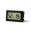 NIEUWE zwart / wit FY-11 Mini Digitale LCD Milieu Thermometer Hygrometer Vochtigheid Temperatuurmeter In Room Koelkastijsbox ZZC3762