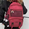 نايلون ماء enopella المرأة الأزياء حقيبة الظهر للفتيات السفر عالية السعة طالب bookbag الرجال أسود حقيبة كمبيوتر محمول 202211
