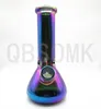 QBsomk Bong New Design Bongs Glass Water Pipes Bongs Pyrex Water Bongs Colorful Bong 14mm Joint Beaker Bong Water Pipes Oil Rigs