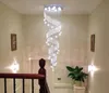 Modern Crystal Chandelier Moon and Star Spiral Shape Design chandeliers For Lobby Stair lighting lamps Free shipping