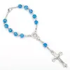 Catholic Cross Jewelry Plastic Beads Rosary Bracelet Gifts