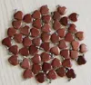 DHL fubaoying Heart Shape Love Gem Stone Mixed Pendants Loose Beads for Bracelets and Necklace Charms DIY Jewelry for Women Gift free